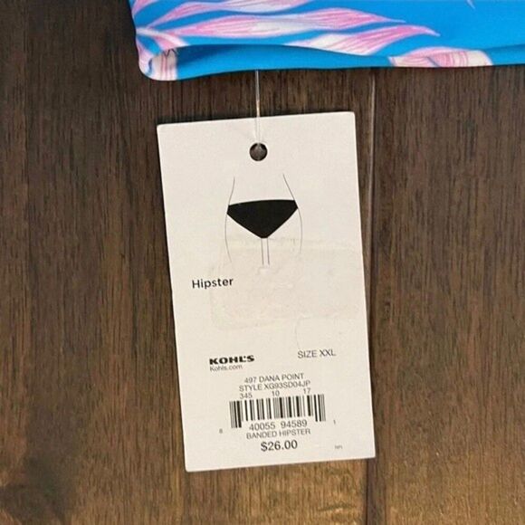 SO Hipster Tropical Bikini Bottoms Jr. XXL NWT - Picture 3 of 4